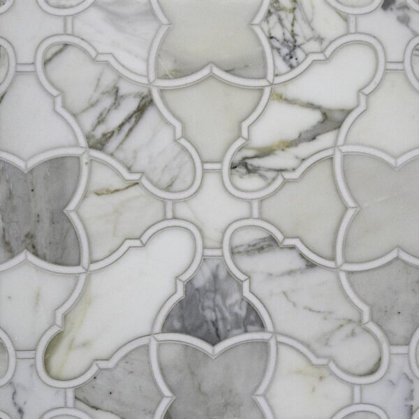 Farfalla Honed, Polished Marble Mosaic 2