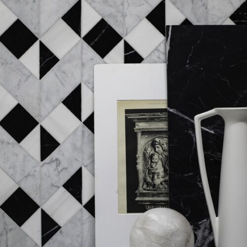 Nicos Honed, Honed Marble Mosaic 0