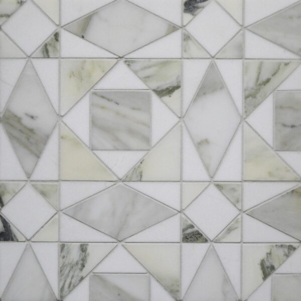 Diamente Honed, Honed Marble Mosaic 3