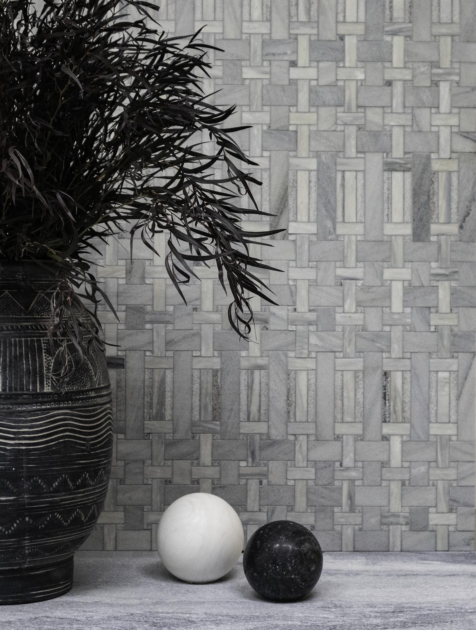 Cana Weave Multi Finish Marble Mosaic - CasaSymari